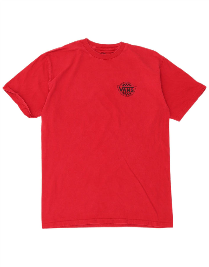 VANS Camiseta gráfica para hombre Top Medium Red Cotton