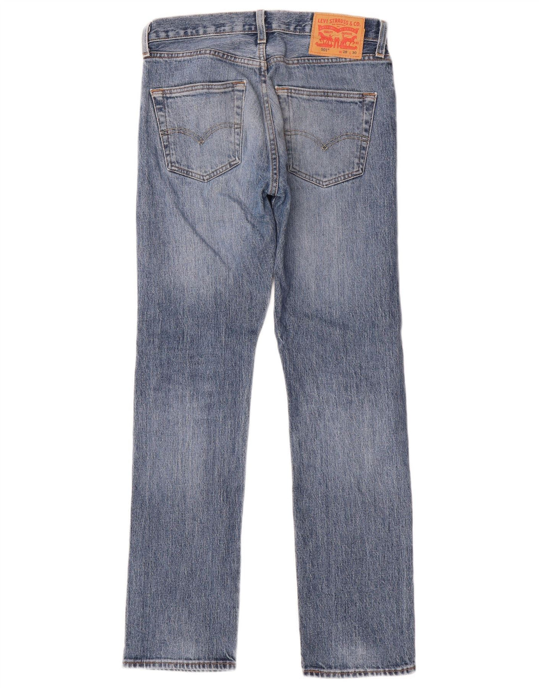 Levi's Hombre 501 Vaqueros Rectos W28 L30 Algodón Azul