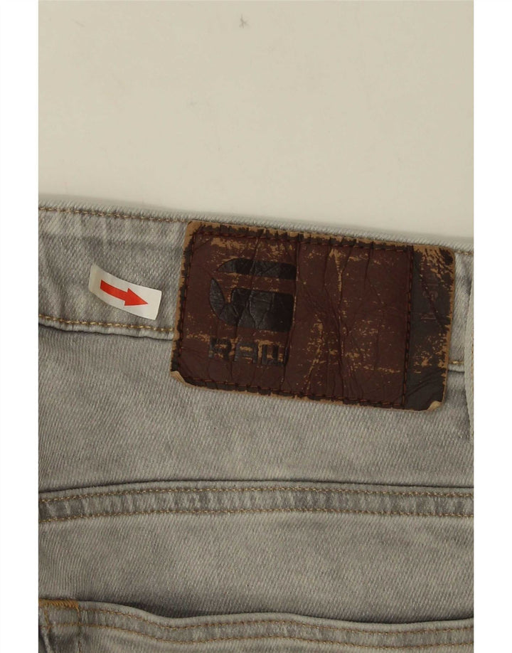 G-Star Hombre 3301 Shorts De Mezclilla W32 Gris Medio