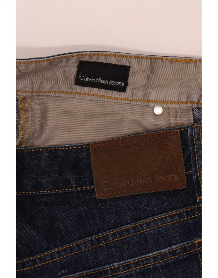 Vaqueros Rectos Calvin Klein Mujer W33 L31 Azul Marino