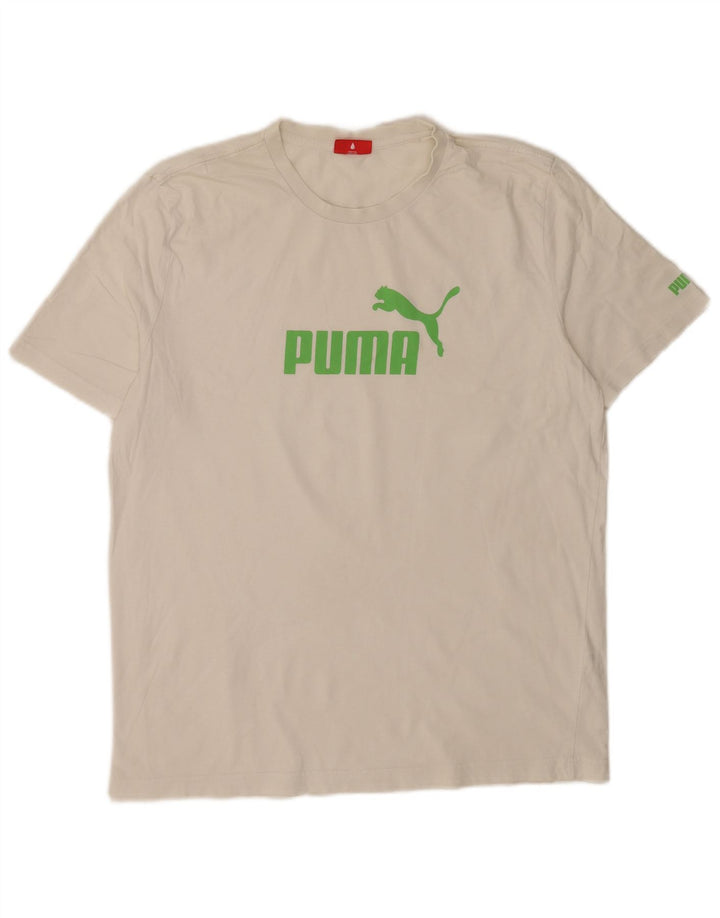 Puma - Camiseta gráfica para hombre, talla grande, color blanco