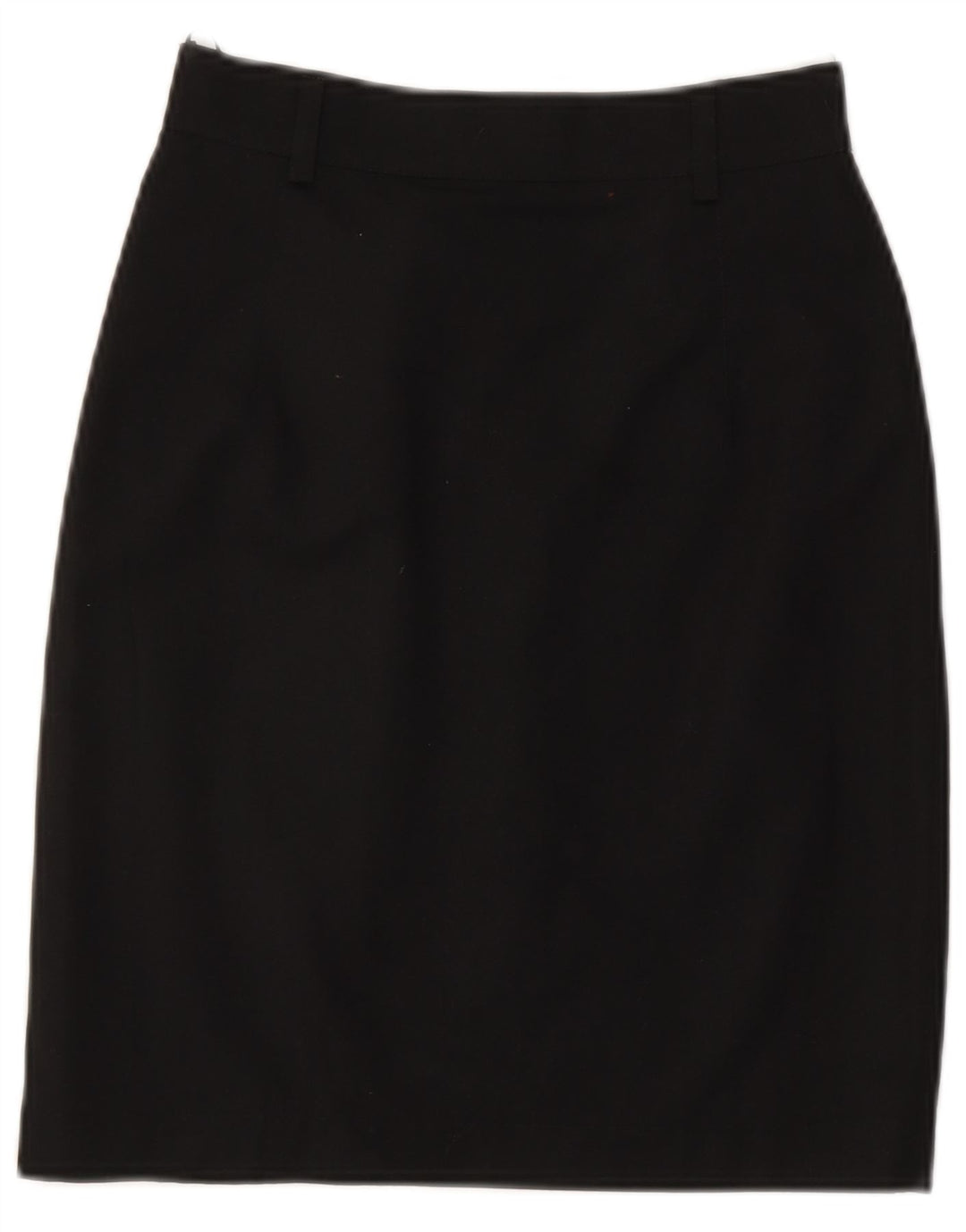 Falda lápiz vintage para mujer pequeña W26 poliéster negro