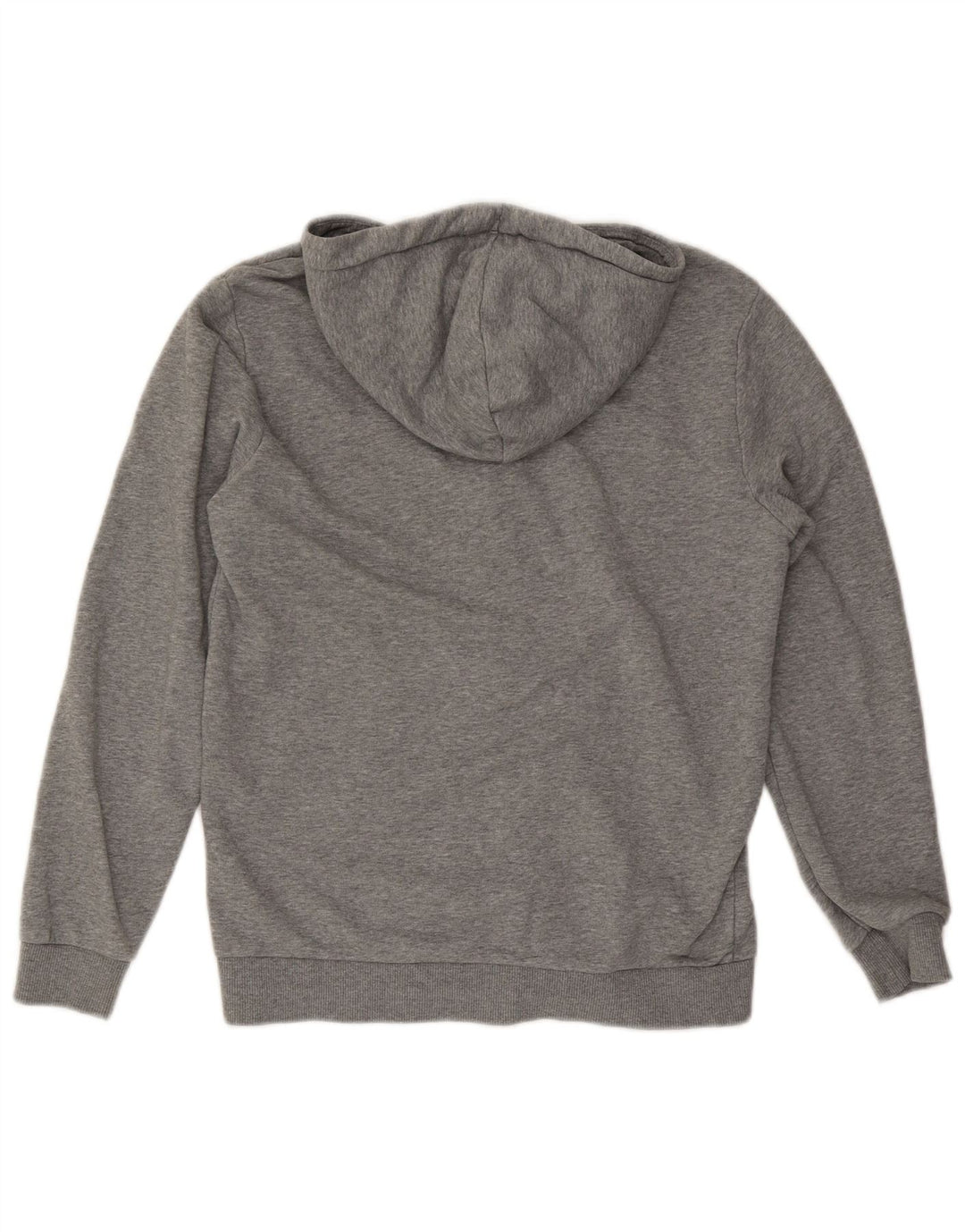 Puma Sudadera con capucha y cremallera para hombre, talla pequeña, gris moteado