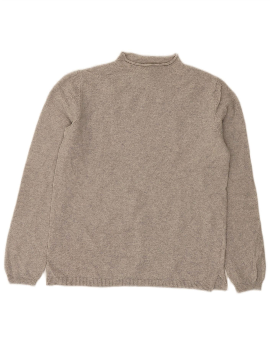 Massimo Dutti Jersey con Cuello Alto para Mujer UK 10 Small Gris Lana