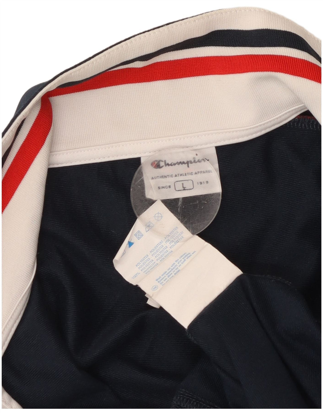 CHAMPION Chaqueta superior de chándal con gráfico para hombre, talla grande, color azul marino