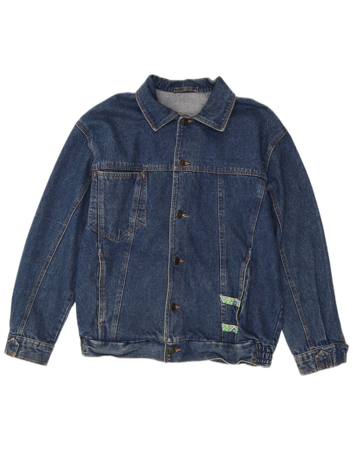 Chaqueta vaquera vintage para hombre IT 48 Algodón azul medio