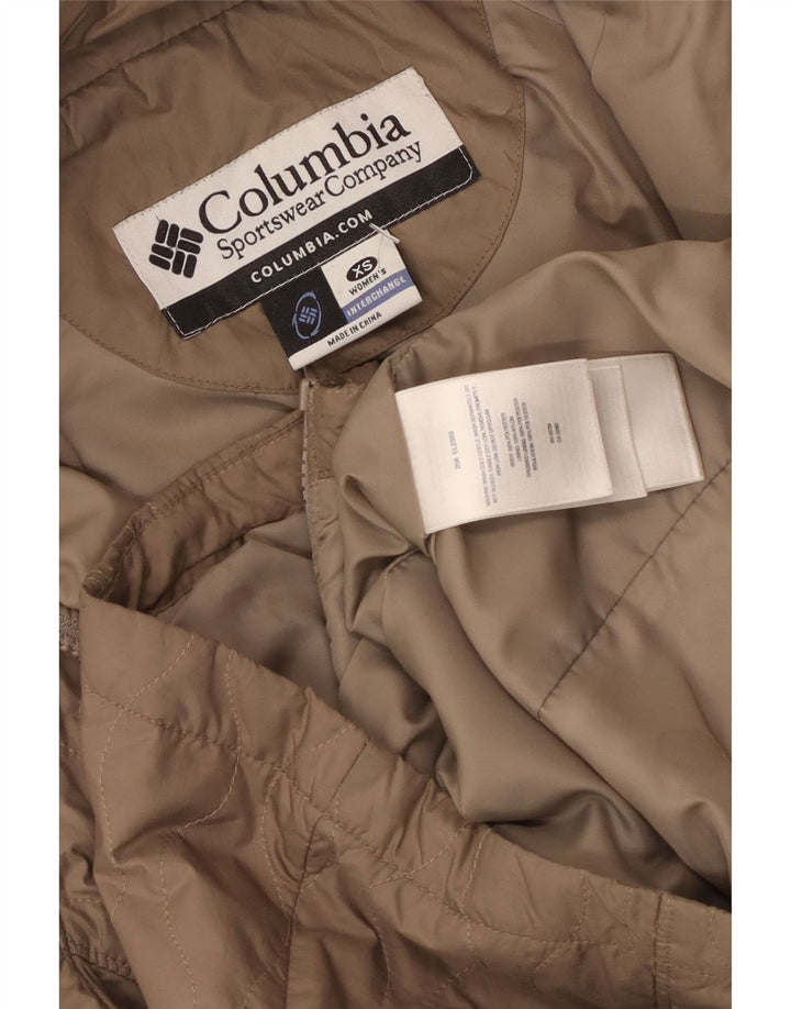 COLUMBIA Chaqueta acolchada Interchange para mujer UK 6 XS Poliéster beige