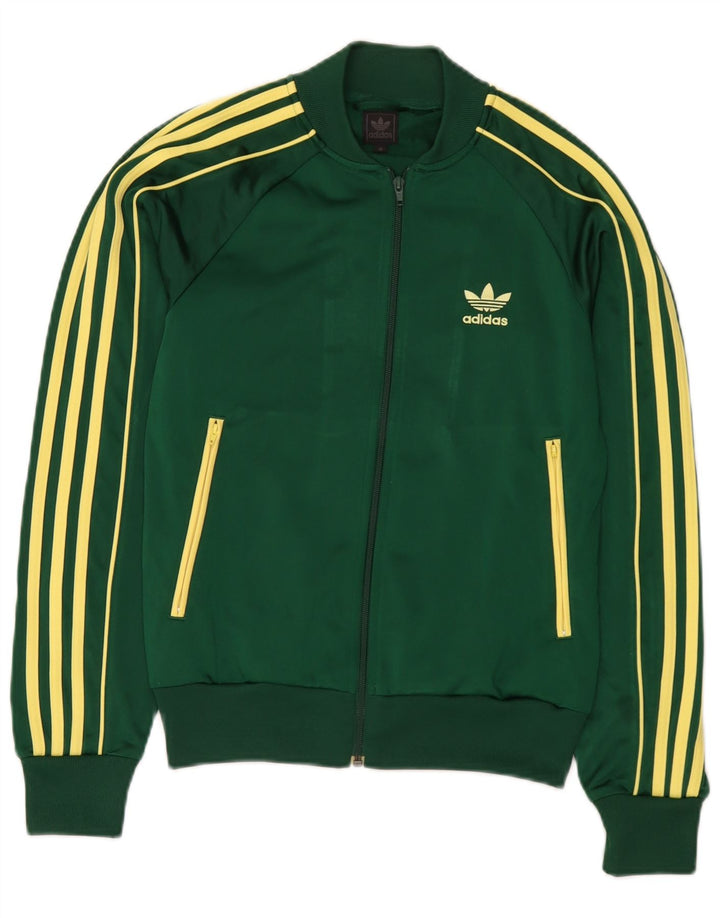 Adidas Hombre Chándal Top Jacket XS Verde Poliéster
