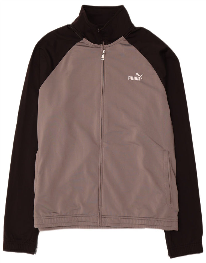 Puma Chaqueta de chándal para hombre, talla 2XL, color gris
