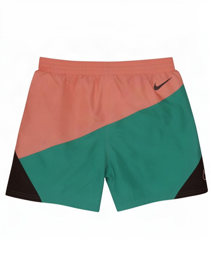 Nike Bañador con estampado gráfico, tamaño mediano, multicolor, color block