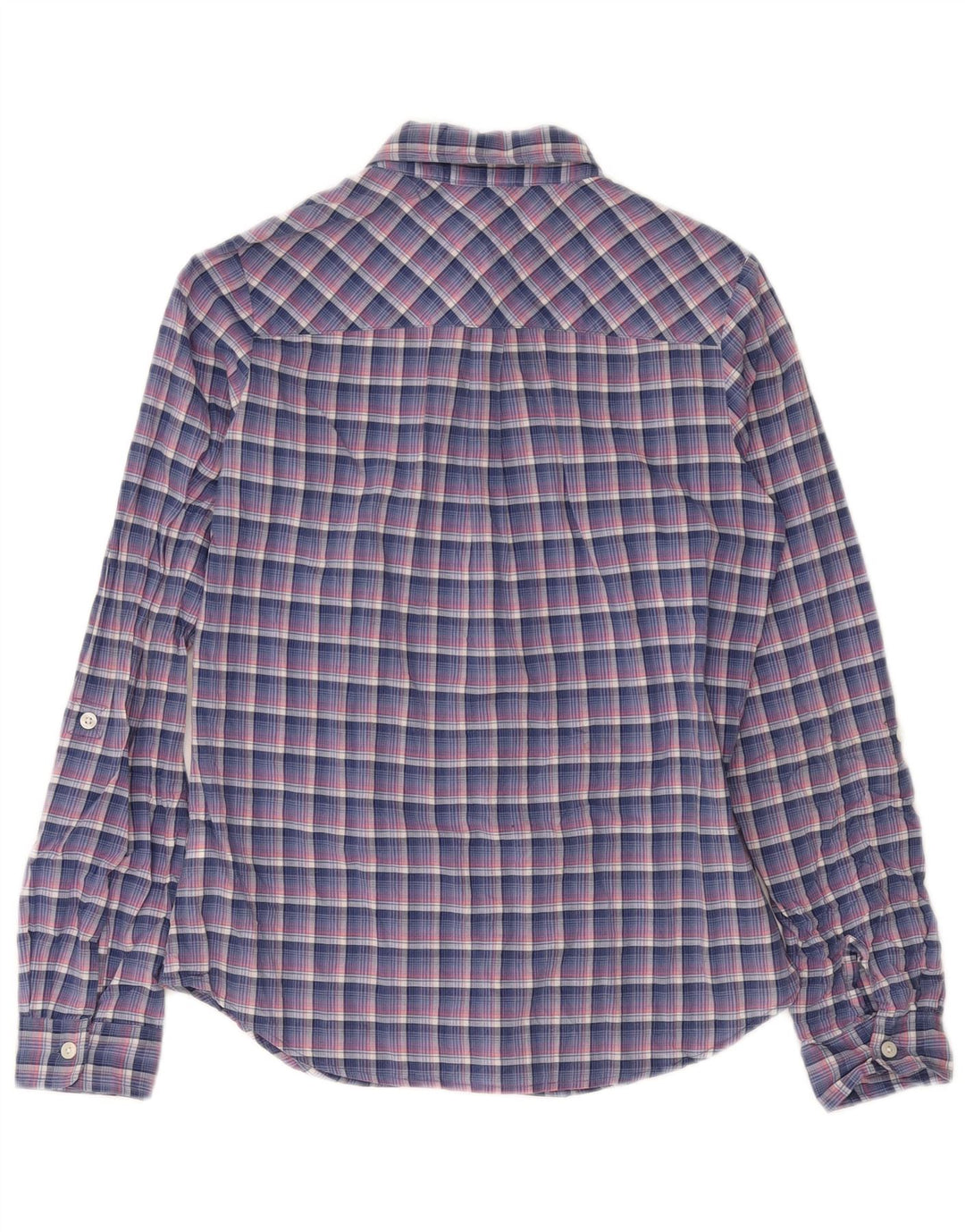 Camisa Tommy Hilfiger para mujer UK 44 Algodón a cuadros azul mediano