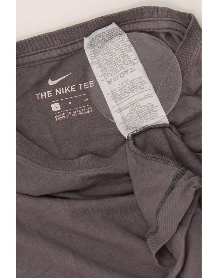 Nike - Camiseta regular para hombre, talla pequeña, algodón gris