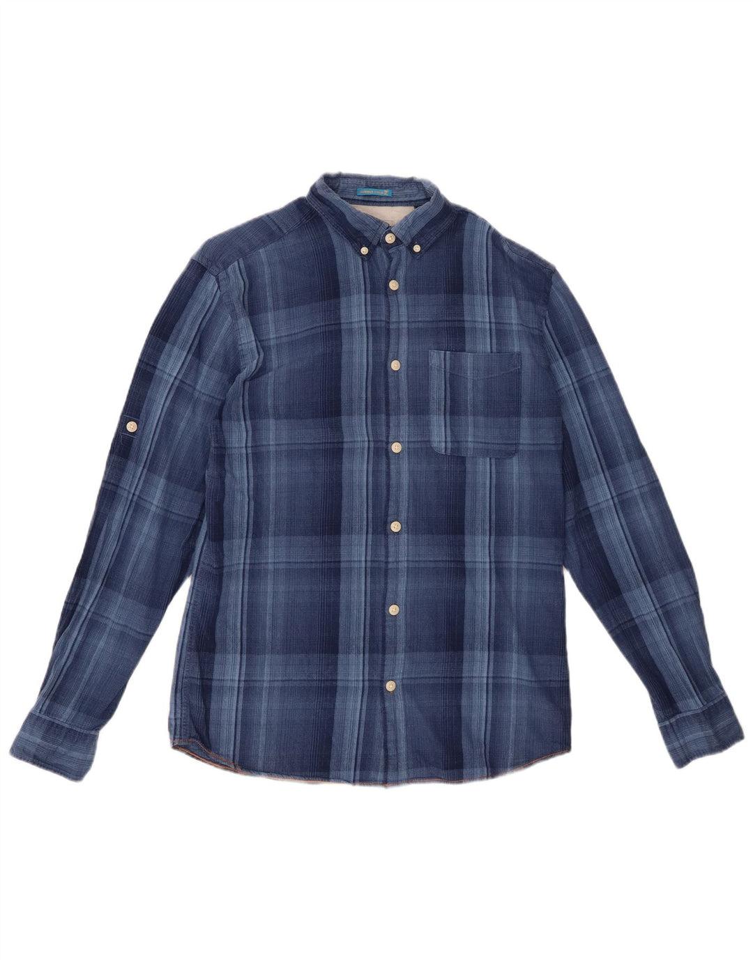 JACK & JONES Hombre Camisa De Franela Medium Blue Check