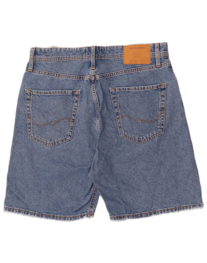 Jack & Jones Mens Shorts De Mezclilla Medio W32 Algodón Azul