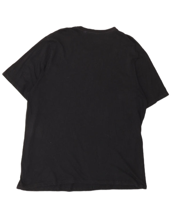 Jack & Jones Camiseta gráfica para hombre Top 2XL Algodón negro