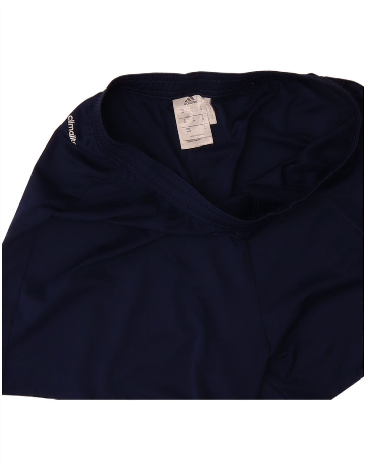 ADIDAS Hombres Climalite Sport Shorts Medio Azul Marino Poliéster