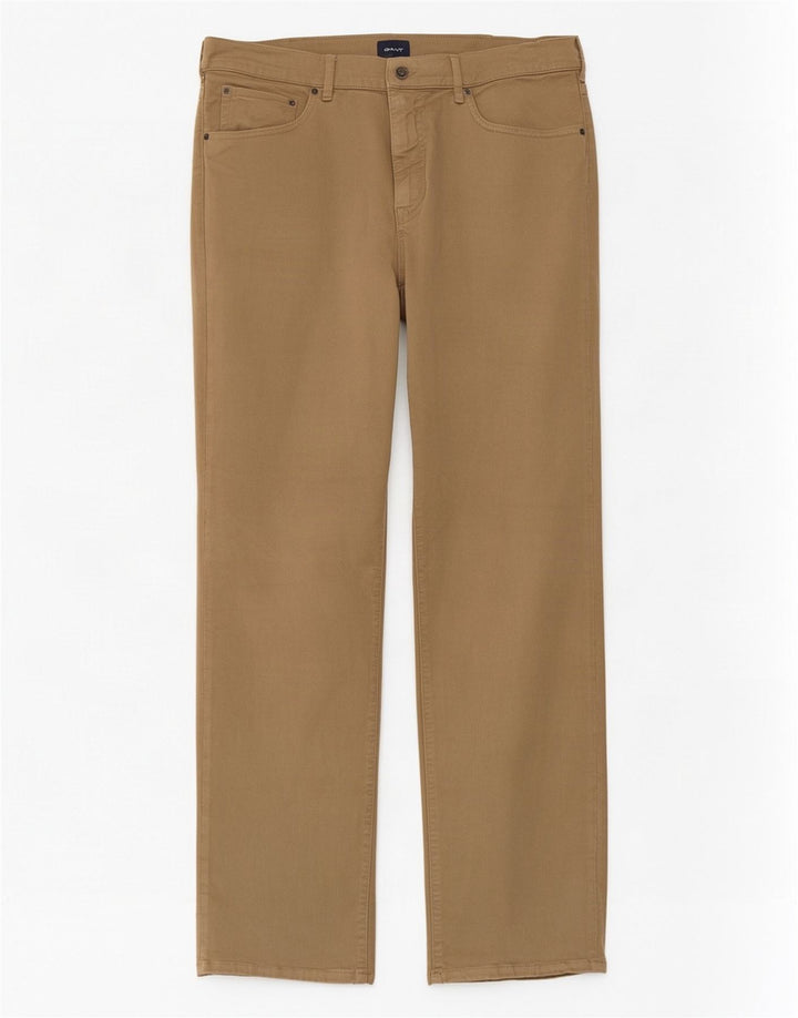 Gant Pantalones Rectos Casuales Para Hombre W36 L32 Beige