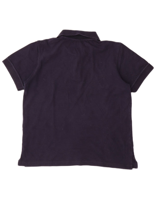 ELLESSE Polo para hombre grande azul marino algodón