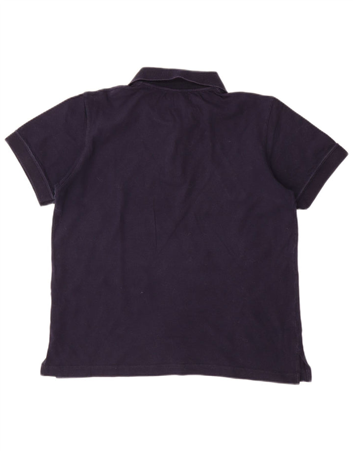 ELLESSE Polo para hombre grande azul marino algodón