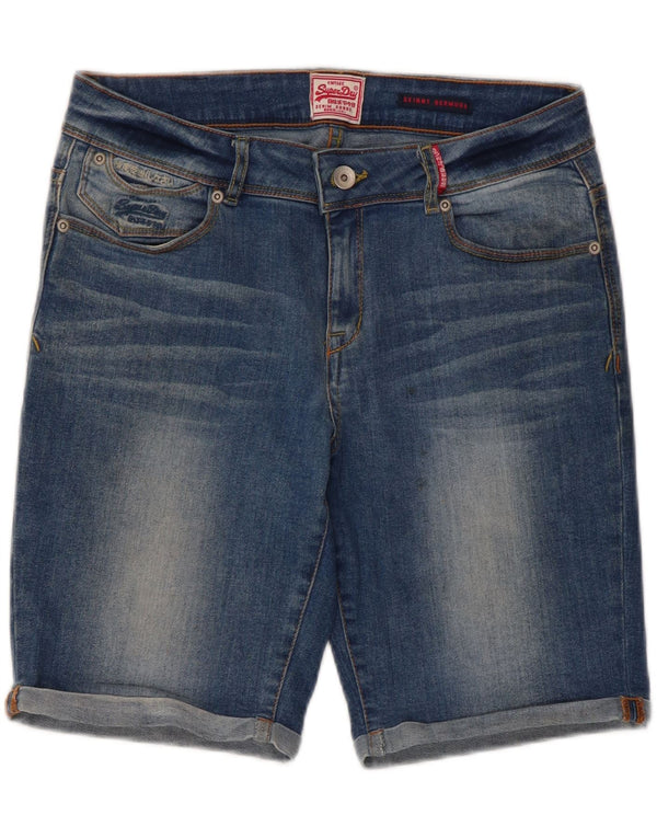 Superdry Bermudas De Vaquero Ajustado W32 De Algodón Azul Medio
