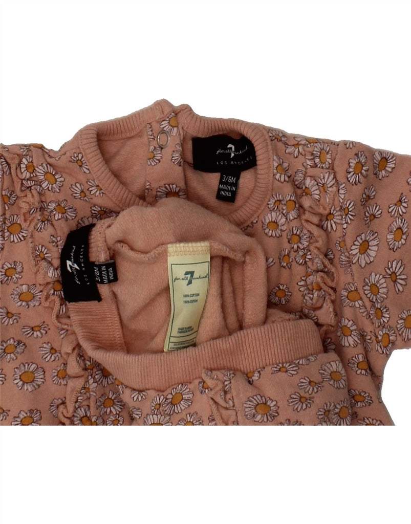 7 FOR ALL MANKIND Baby Girls Full Tracksuit 3-6 Months  Beige Floral Vintage 7 For All Mankind and Second-Hand 7 For All Mankind from Messina Hembry 