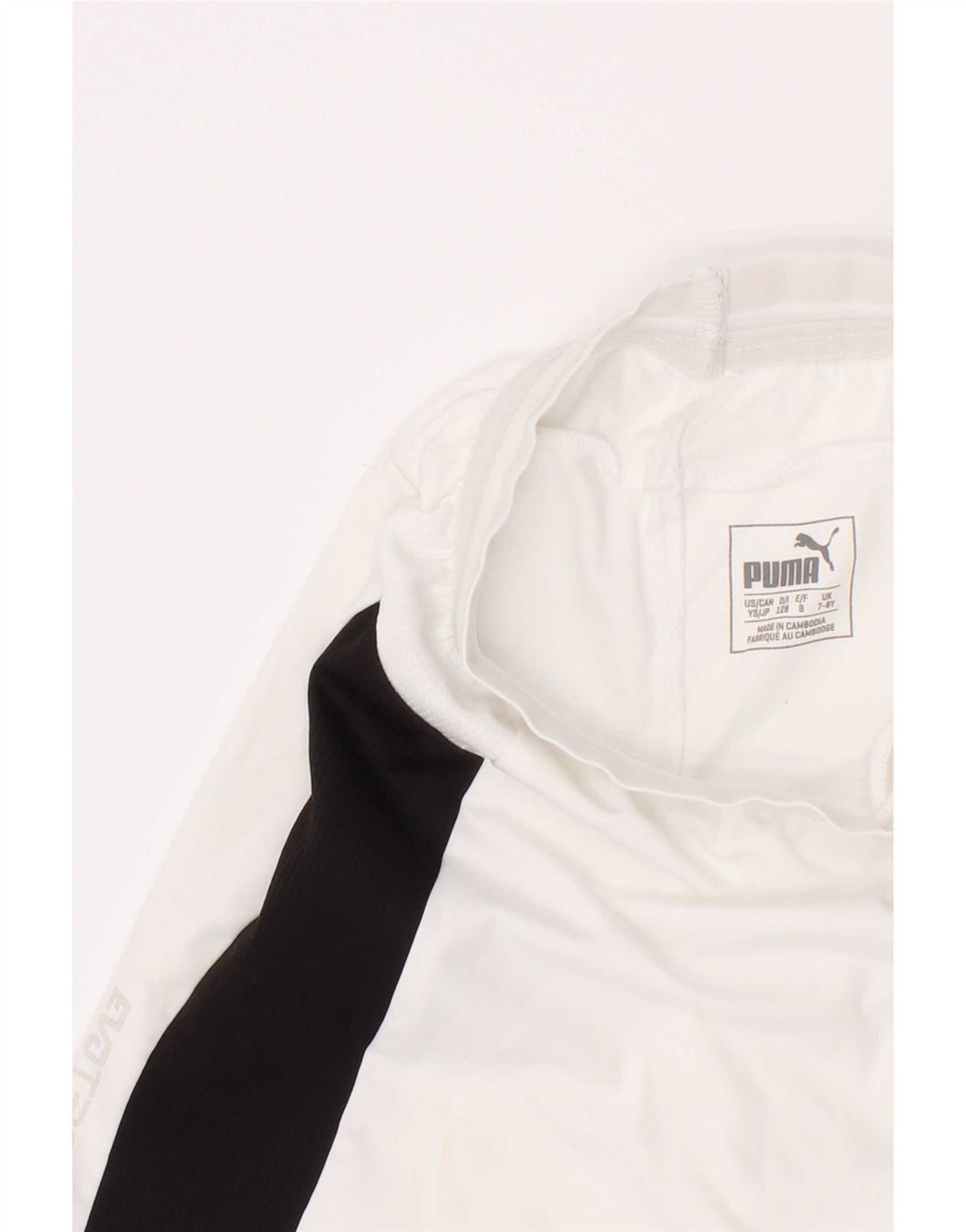 Puma Pantalones cortos deportivos para niño 7-8 años Blanco Poliéster color block