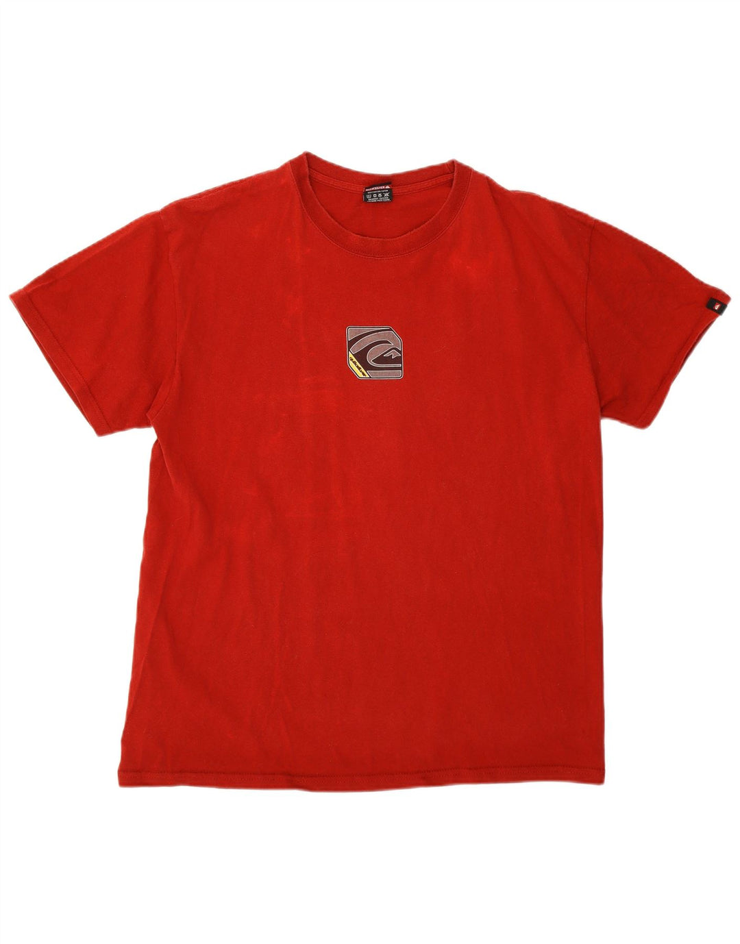 Quiksilver Camiseta gráfica para hombre Top grande de algodón rojo
