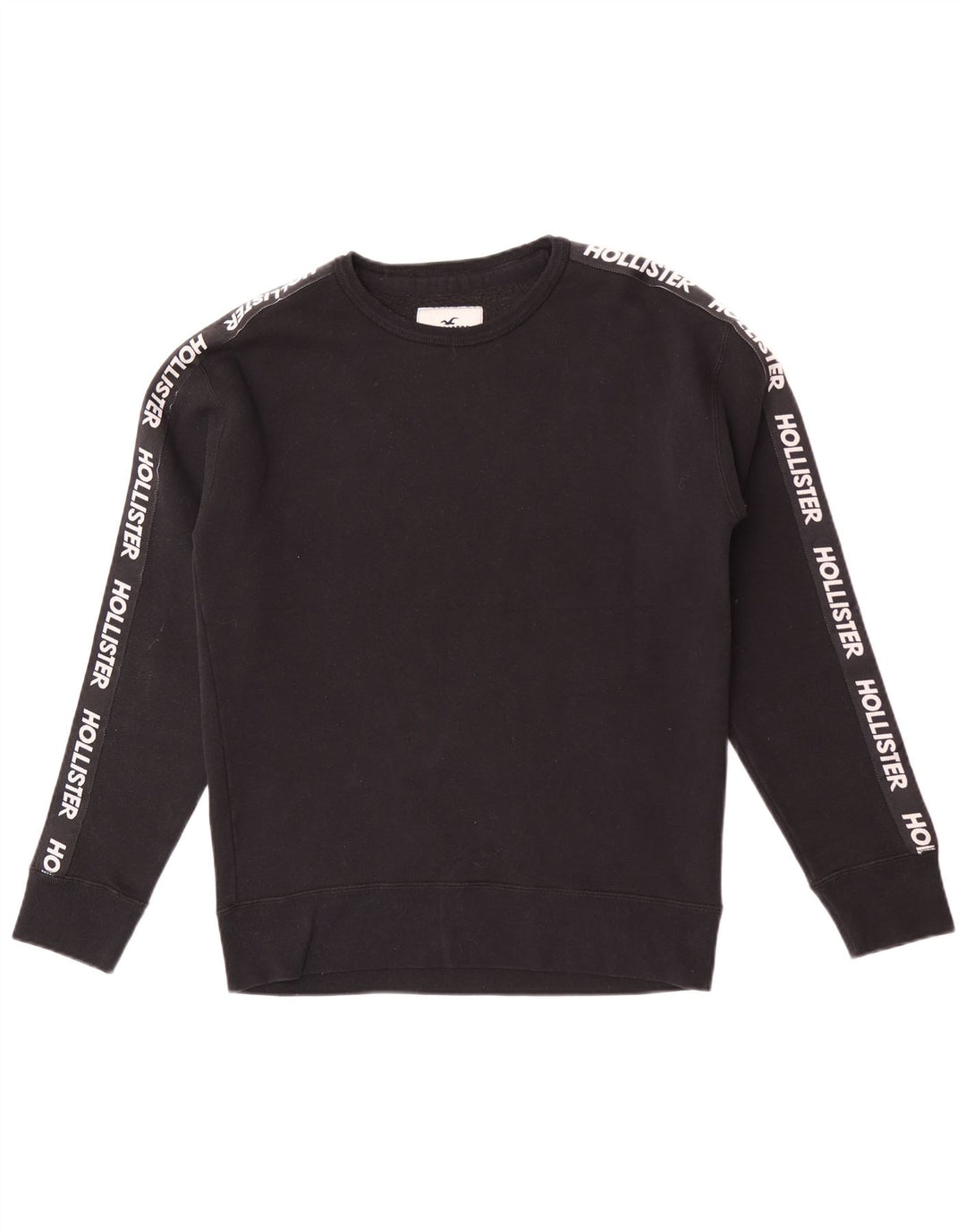 Hollister Hombre Sudadera Gráfica Jumper Small Negro Colorblock