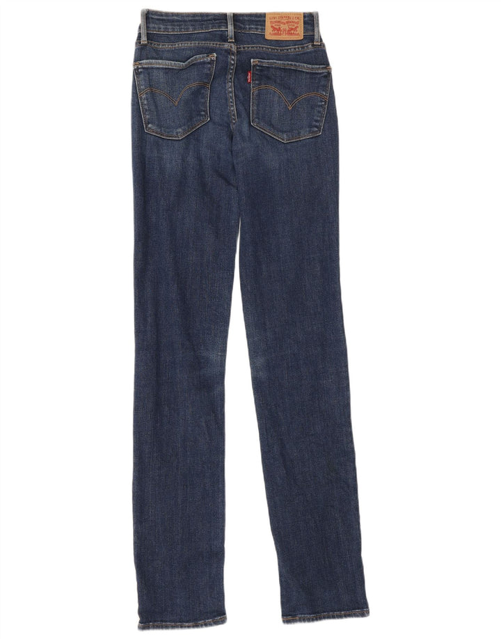 Vaqueros Levi's Mujer 714 Rectos W23 L33 Algodón Azul