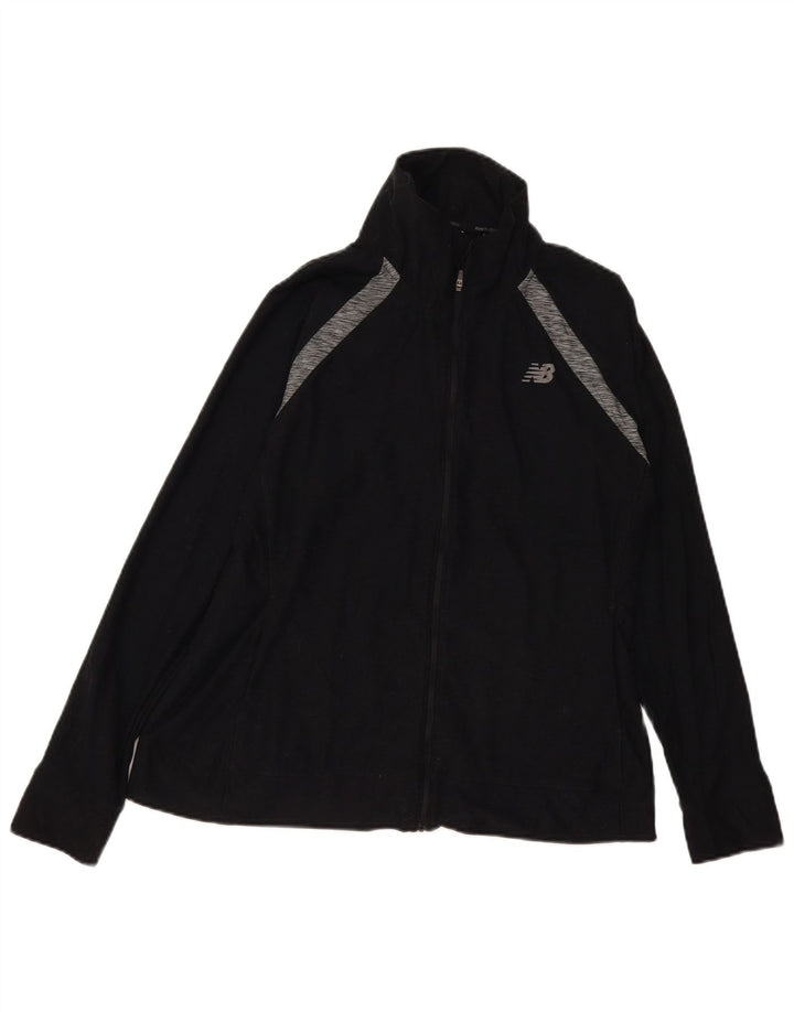 New Balance Chaqueta de chándal para mujer UK 40 Medium Black Colourblock