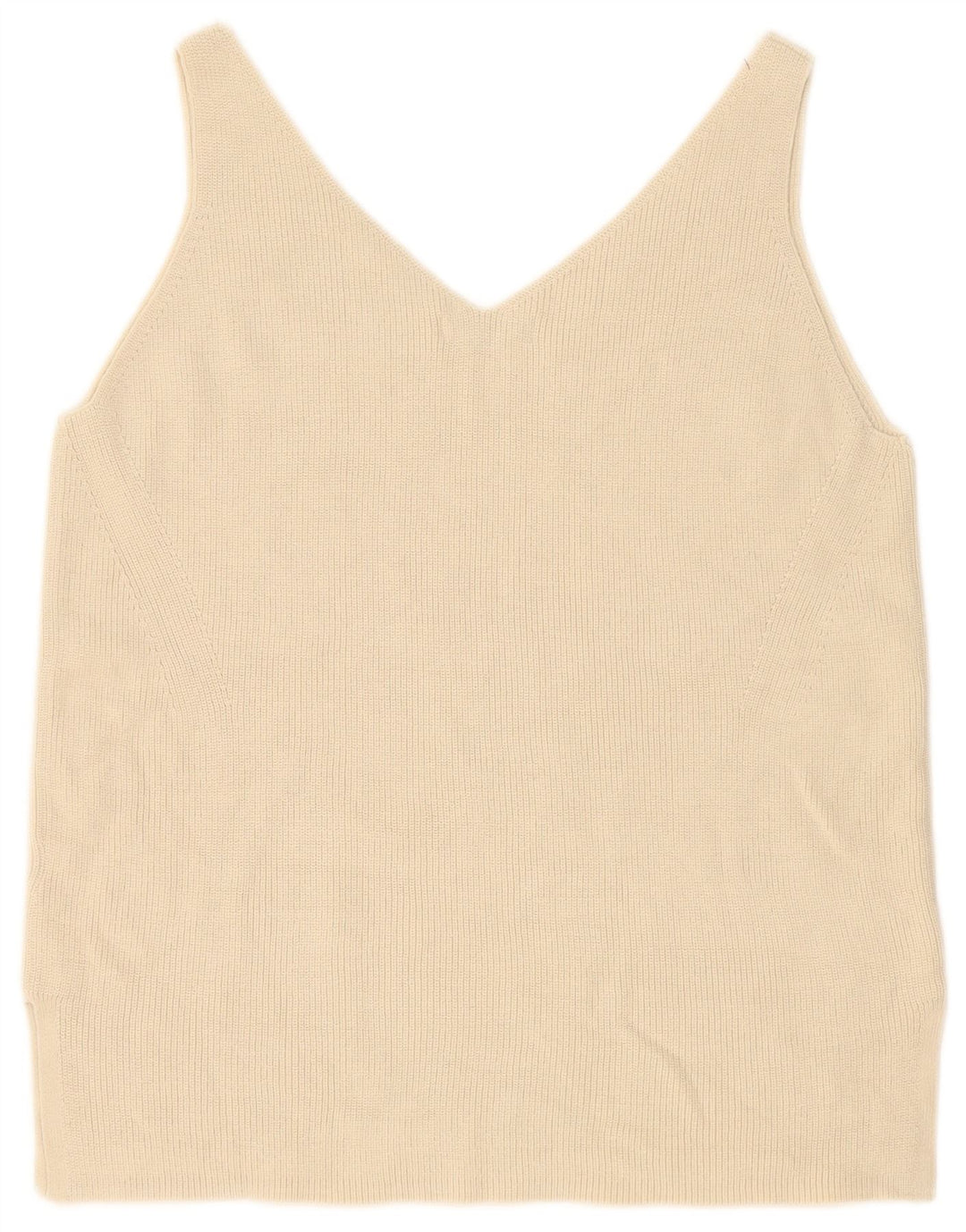 Marks & Spencer Camiseta sin mangas para mujer UK 46 Grande Algodón beige