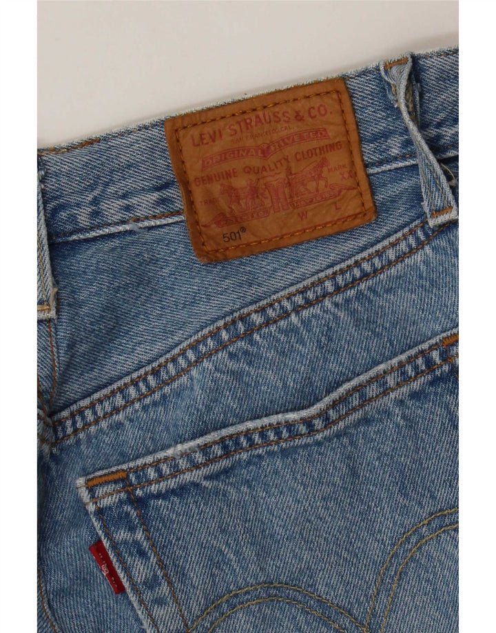 Levi's Mujer 501 Vaqueros Rectos Desgastados W26 L26 Azul