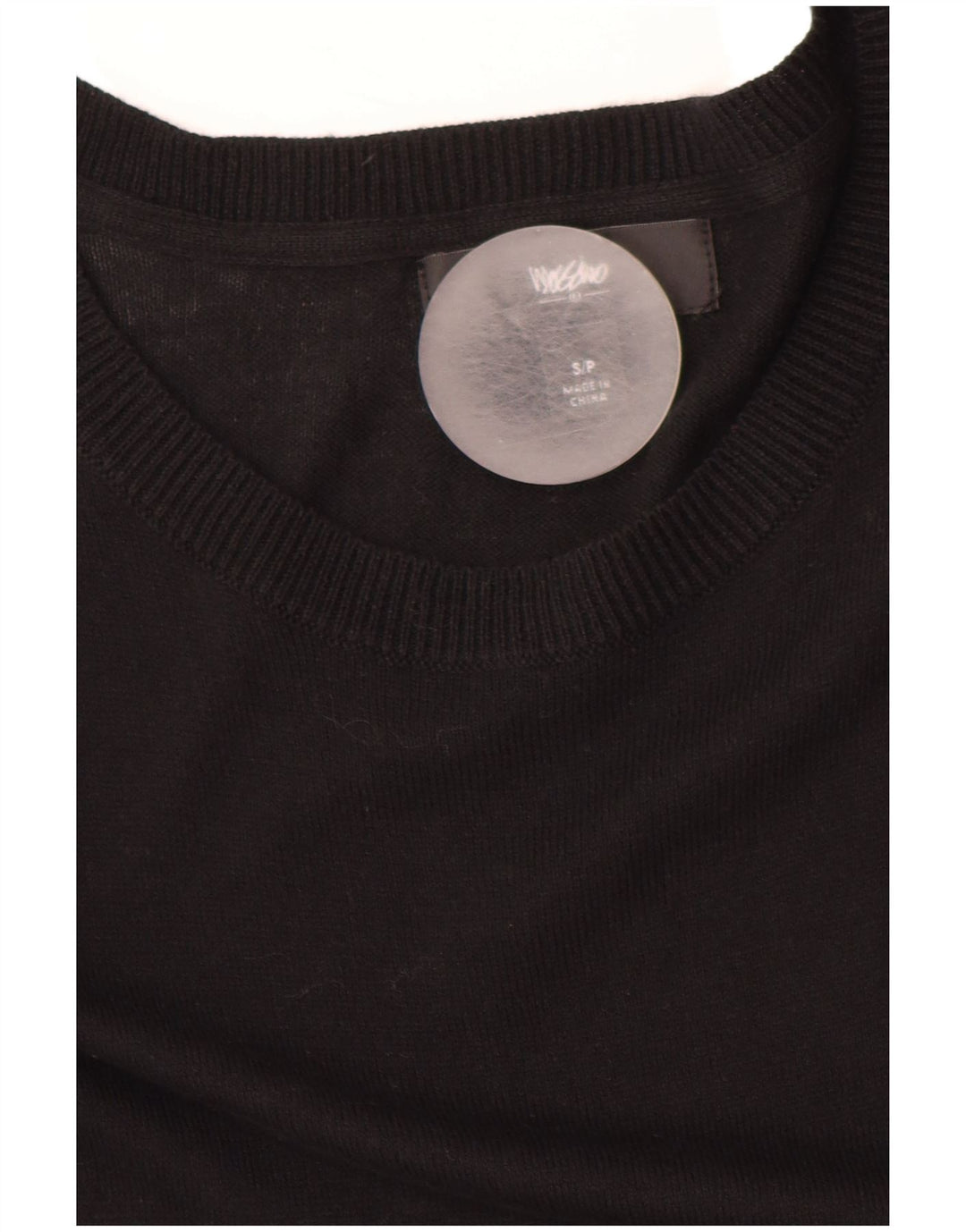 MOSSIMO Vestido tipo jersey de manga 3/4 para mujer UK 40 Small Algodón negro