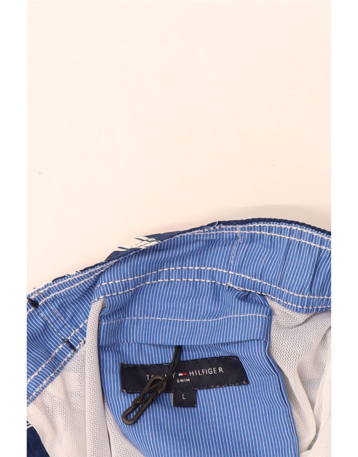 TOMMY HILFIGER Bañador Corto Hombre Grande Azul Marino Floral Poliéster