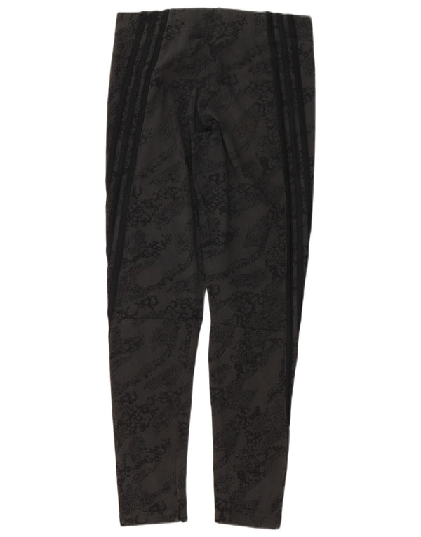 Adidas Leggings para mujer Reino Unido 12/14 Mediano Negro Animal Print Algodón