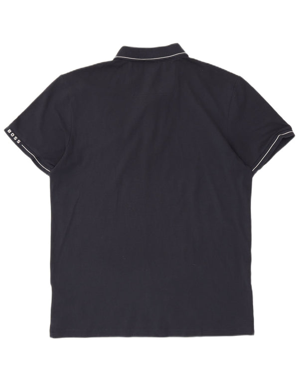 Hugo Boss Polo Slim Fit para hombre 2XL Algodón azul marino