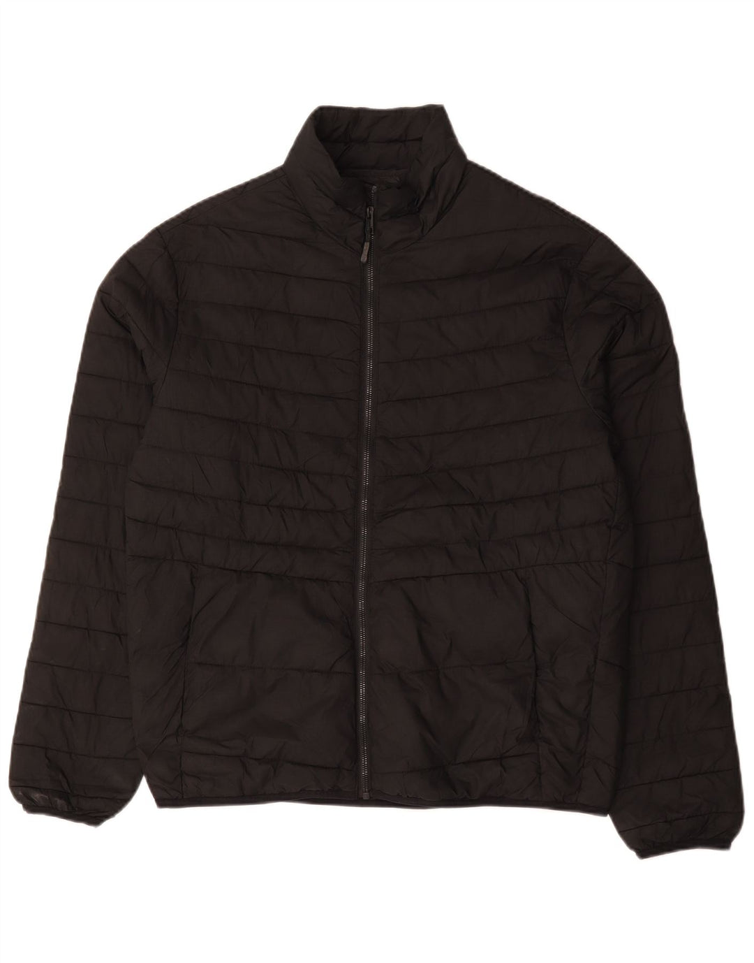 Jack & Jones Chaqueta acolchada para hombre UK 40 Large Poliéster negro