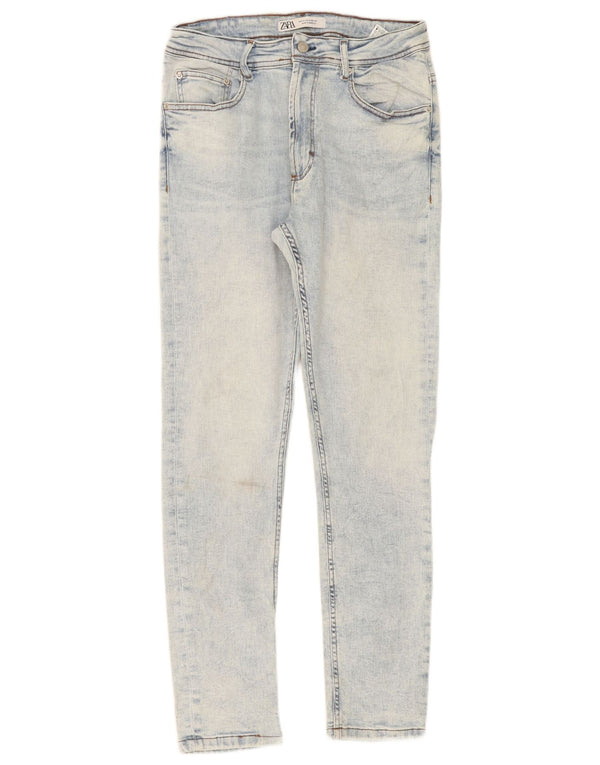 Zara Jeans ajustados para hombre EU 44 Large W34 L31 Algodón azul