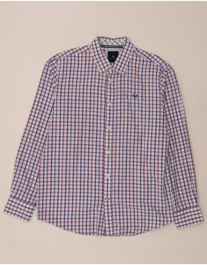 Crew Clothing Camisa de corte clásico para hombre Cuadros multicolores grandes