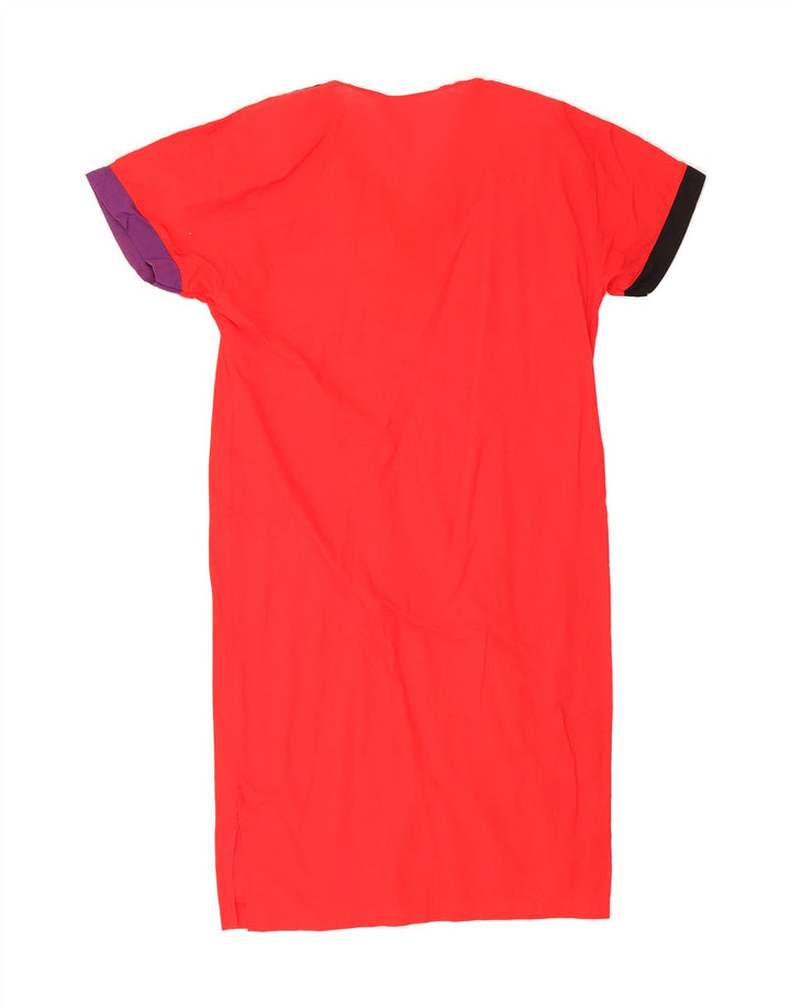 VINTAGE Womens Shift Dress UK 14 Medium Red Vintage Vintage and Second-Hand Vintage from Messina Hembry 