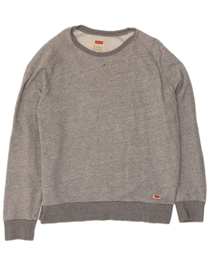 Levi's Hombre Sudadera Jumper XL Algodón Moteado Gris