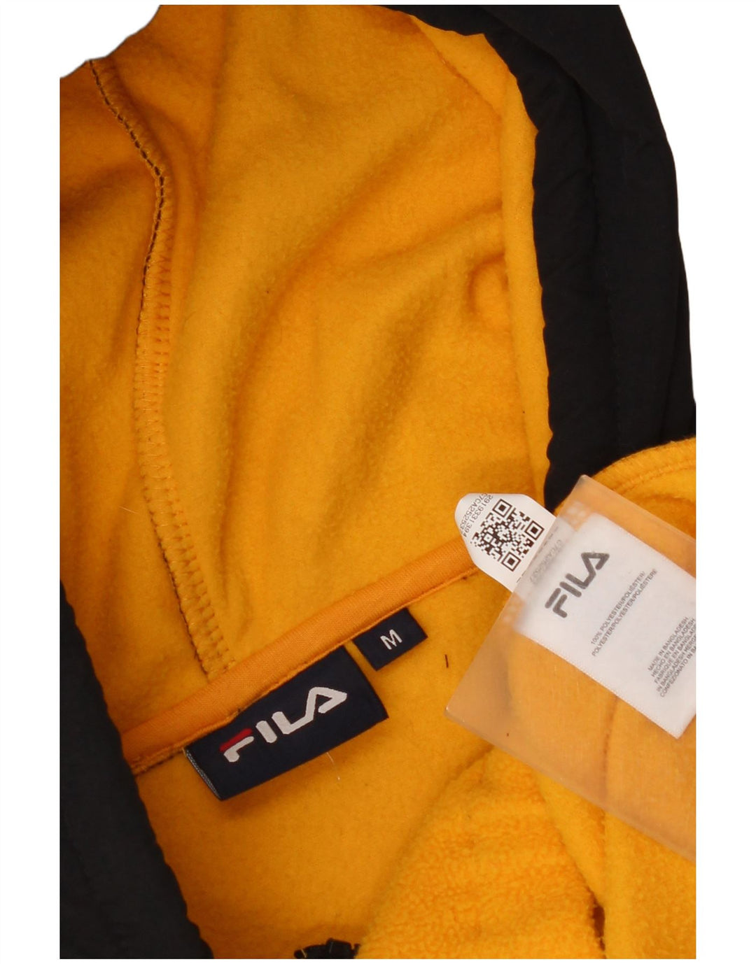 Fila Hombre Graphic Hooded Fleece Jumper Poliéster Color Block Amarillo Medio
