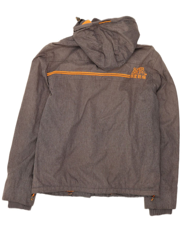Superdry Chaqueta cortavientos con capucha Windcheater para hombre UK 40 Large Grey Sports