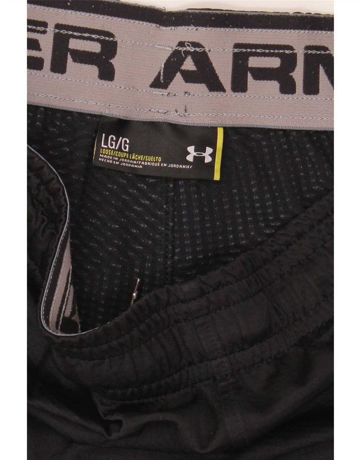 Under Armour Pantalones de chándal para hombre, talla grande, negro