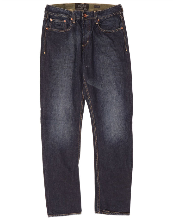 SUPERDRY Vaqueros holgados para hombre W32 L32 Algodón azul marino