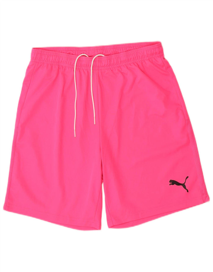Pantalones Cortos Deportivos Puma Hombre Rosa Medio Poliéster