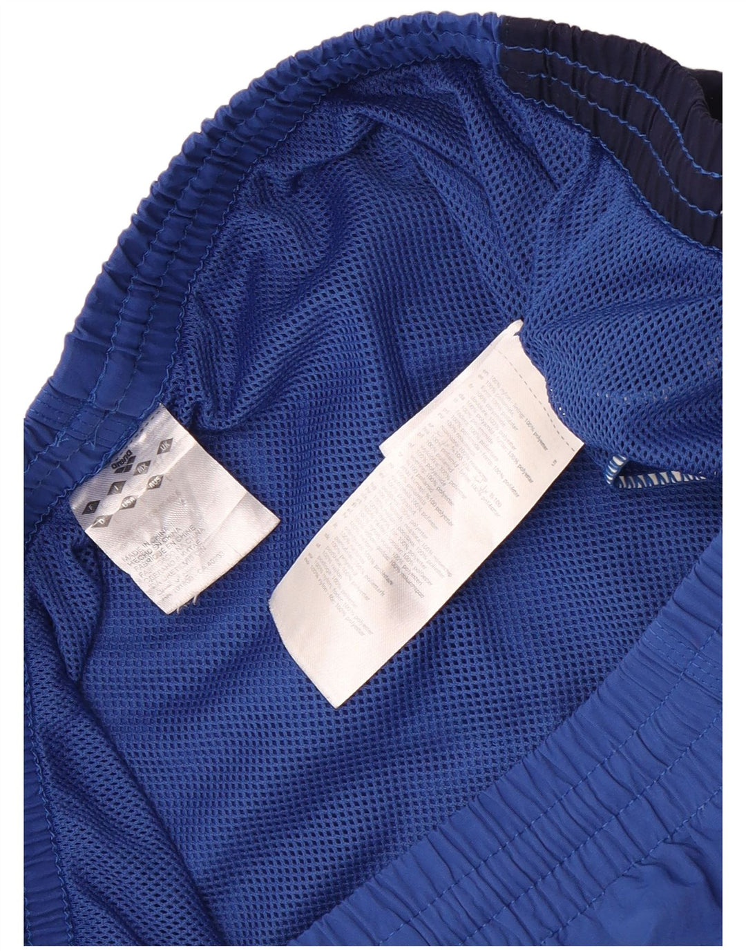 Arena Shorts De Baño Con Gráficos Para Hombre Poliéster Color Block Azul Grande