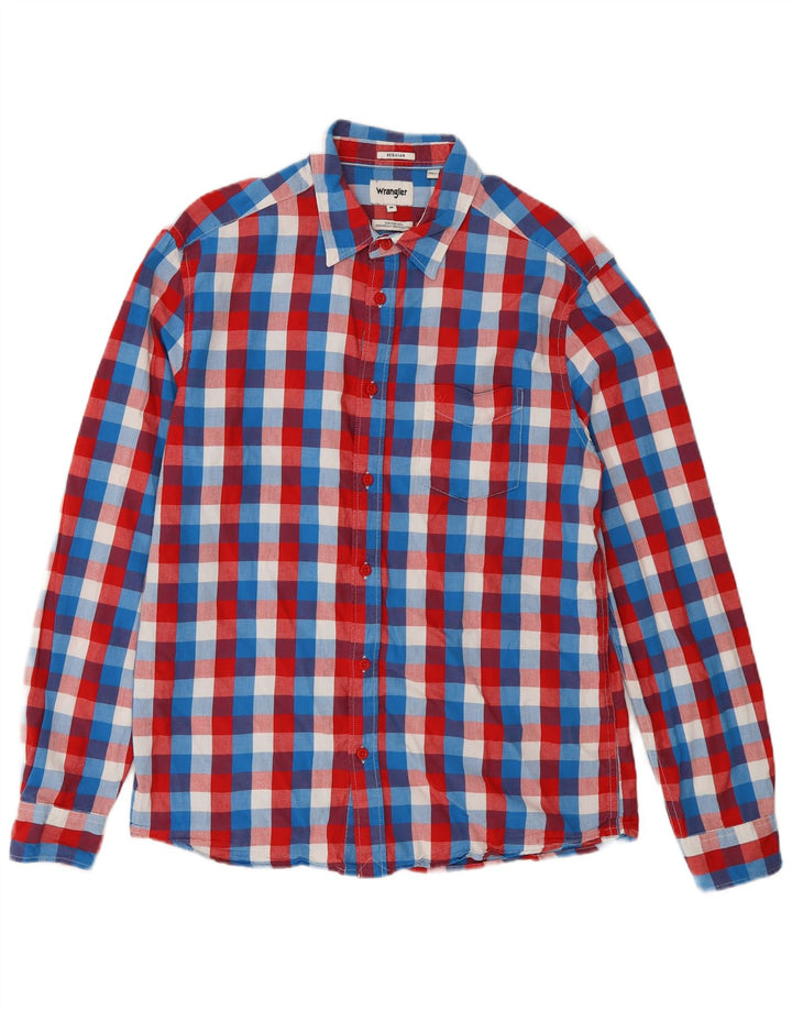 Wrangler Camisa Regular Fit De Algodón A Cuadros Multicolor Mediano Hombre
