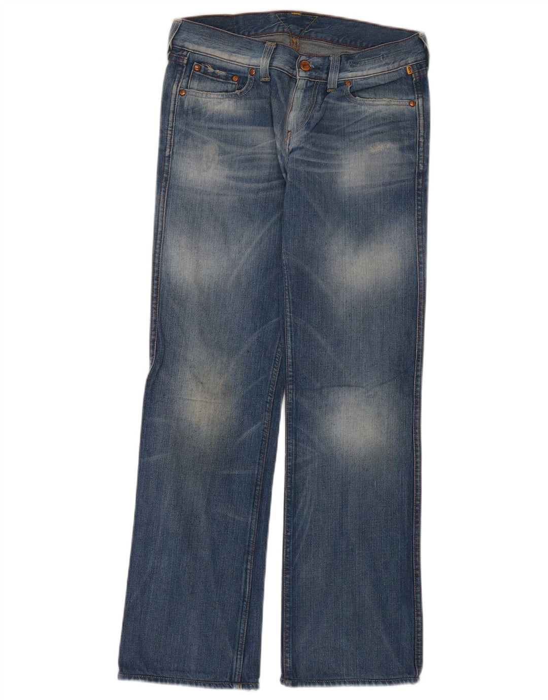 Meltin' Pot Vaqueros rectos para mujer W26 L32 Algodón azul