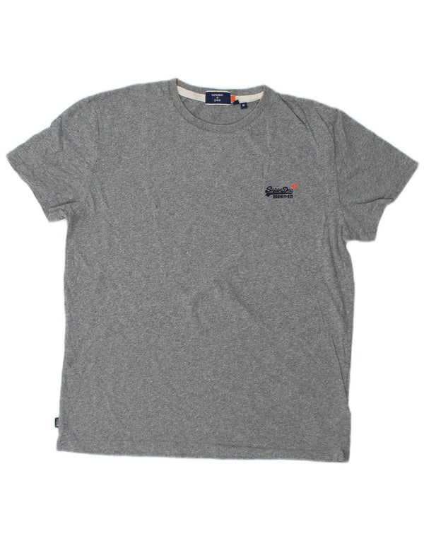 SUPERDRY Camiseta para mujer Top UK 44 Algodón gris medio